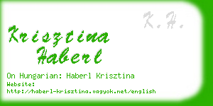 krisztina haberl business card